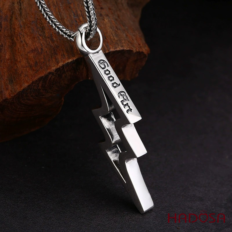 Mặt dây chuyền bạc nam Tia Chớp