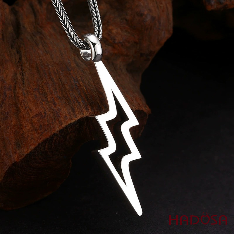 Mặt dây chuyền bạc nam Tia Chớp