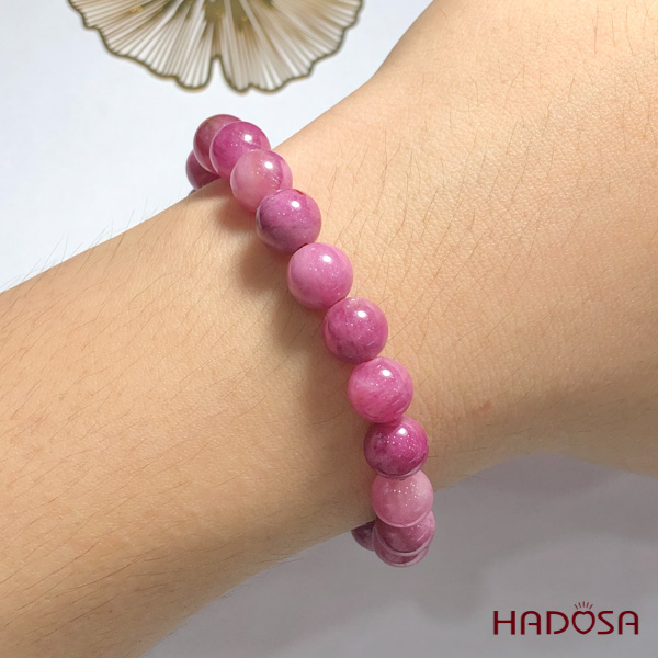 Vòng Ruby Thái hồng 8mm cao cấp