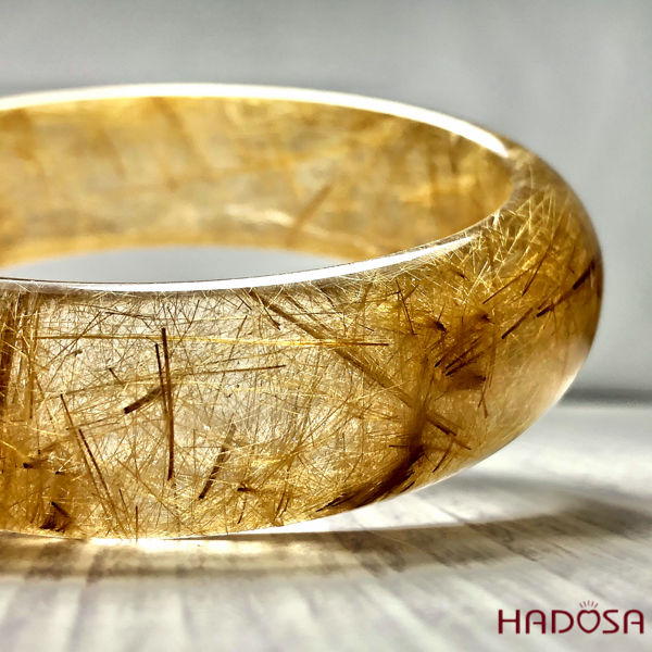 Vòng liền thạch anh tóc vàng 56x20mm đặc biệt cao cấp chuẩn 6A