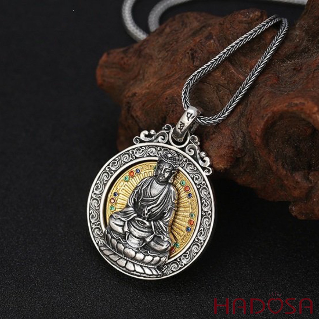 Mặt dây chuyền bạc Thái Adida