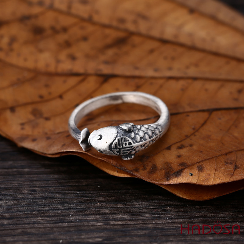 Nhẫn nữ bạc Thái Cá Chép