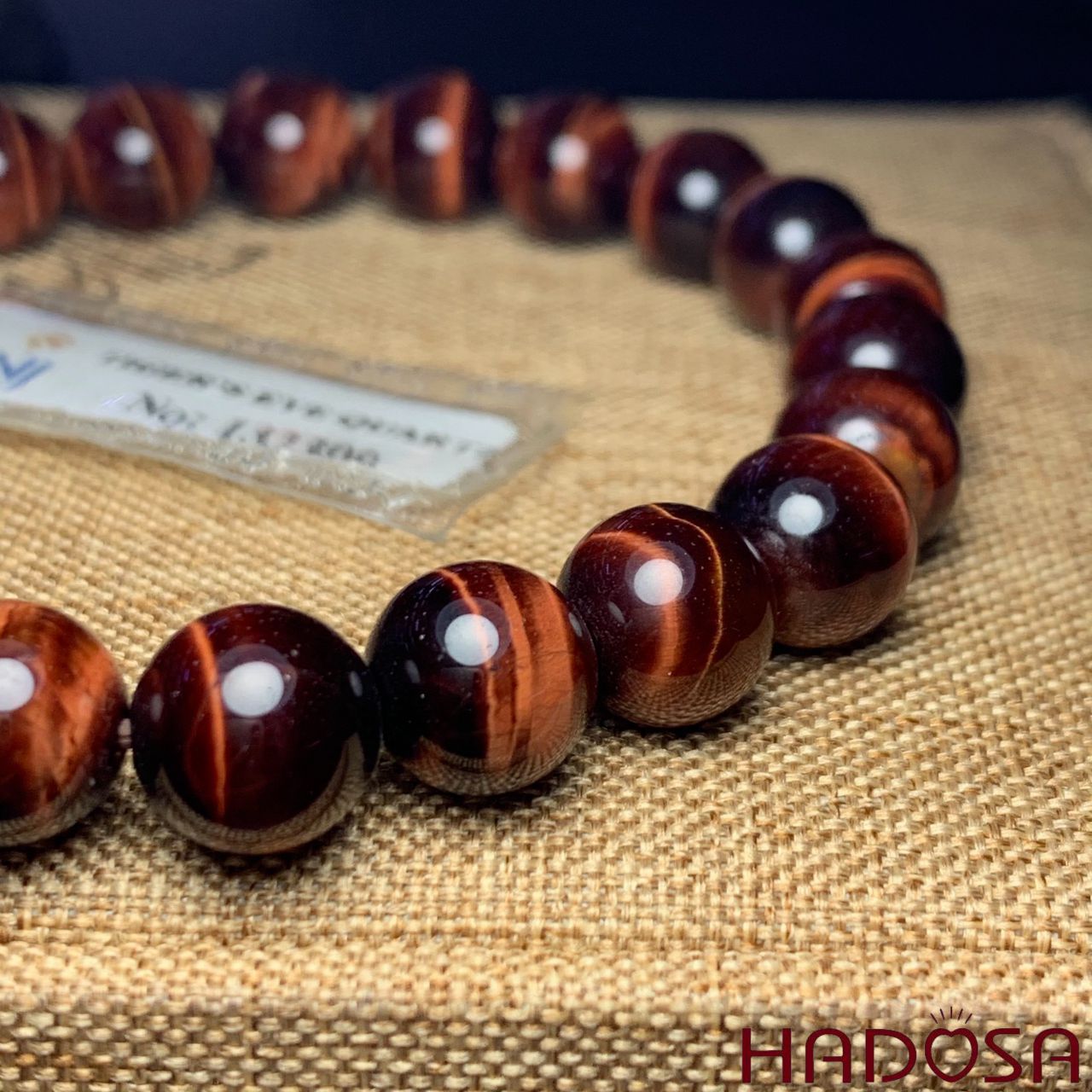 Vòng Thạch Anh Mắt Hổ Nâu Đỏ 8mm cao cấp chuẩn 6A