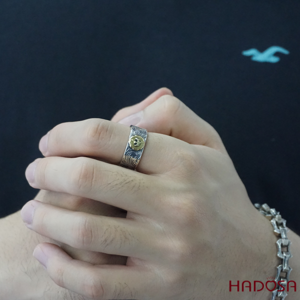 Nhẫn nam đẹp bạc