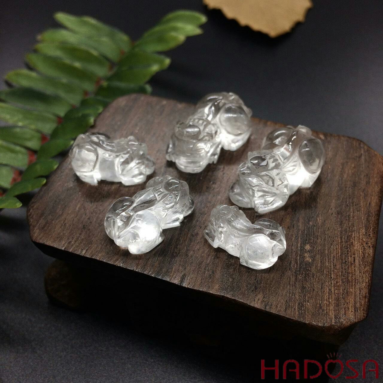 Tỳ hưu Thạch anh trắng Hadosa