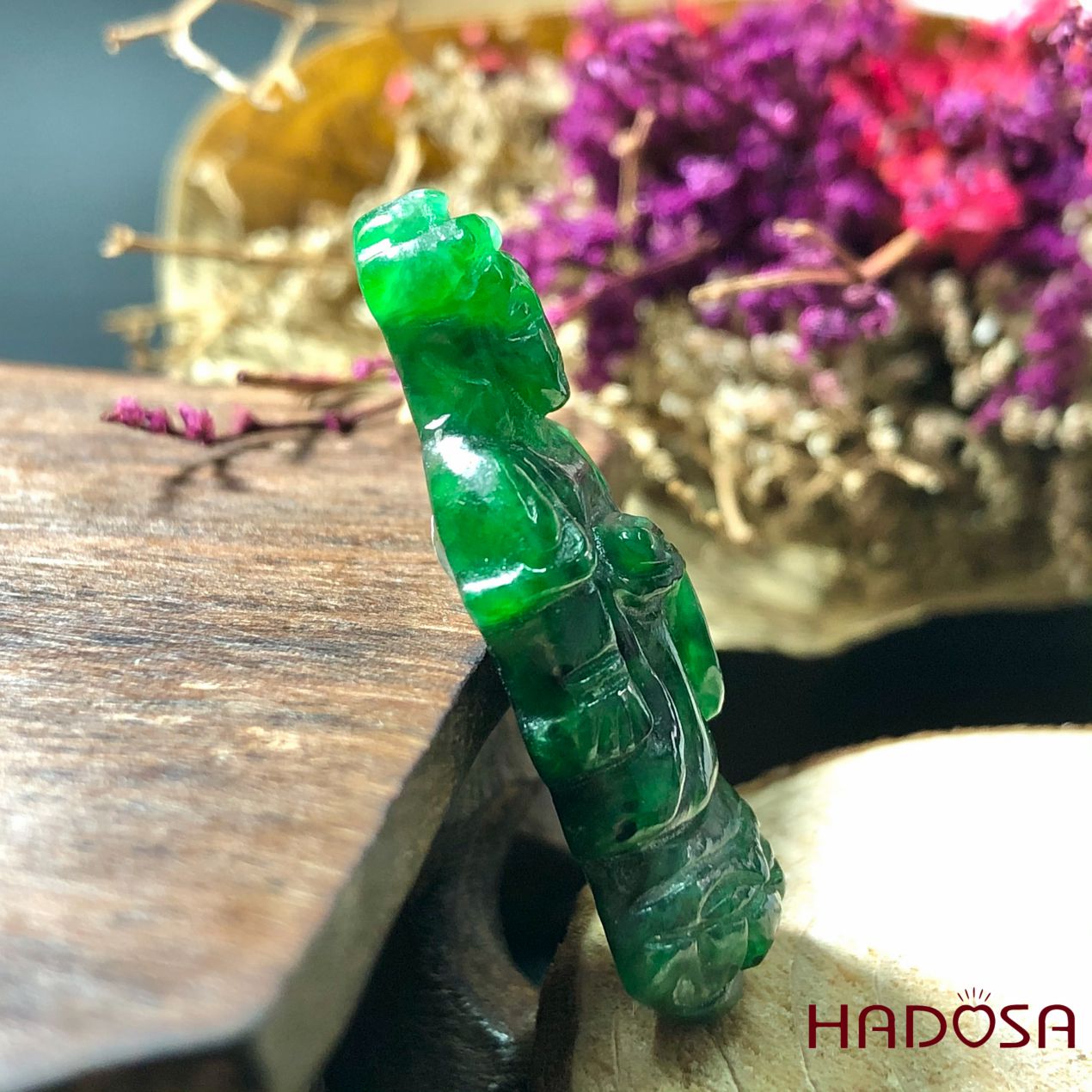 Mặt Phật Aida Cẩm Thạch