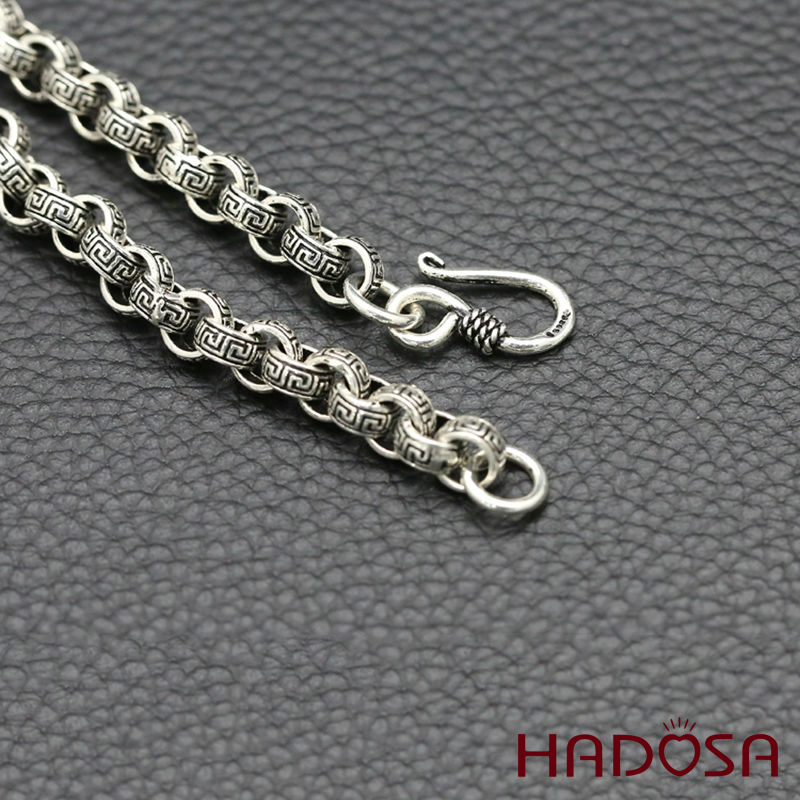 Dây chuyền nam bạc Thái mắt xích