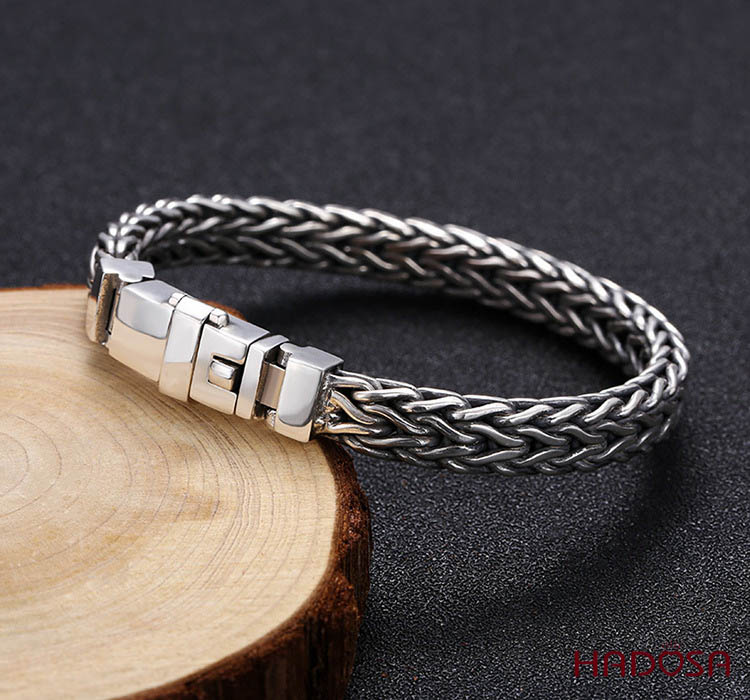 Lắc tay bạc nam đẹp