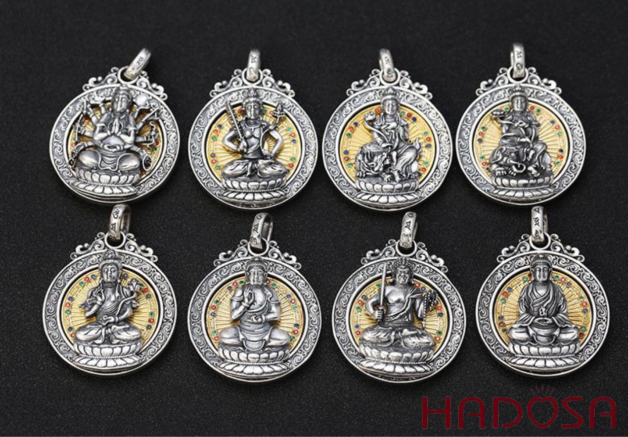 Mặt dây chuyền bạc Thái Văn Thù