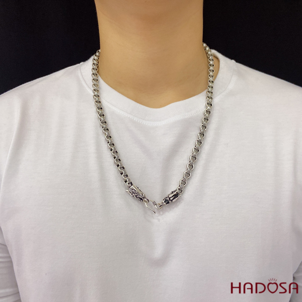 Dây chuyền bạc nam đầu Rồng