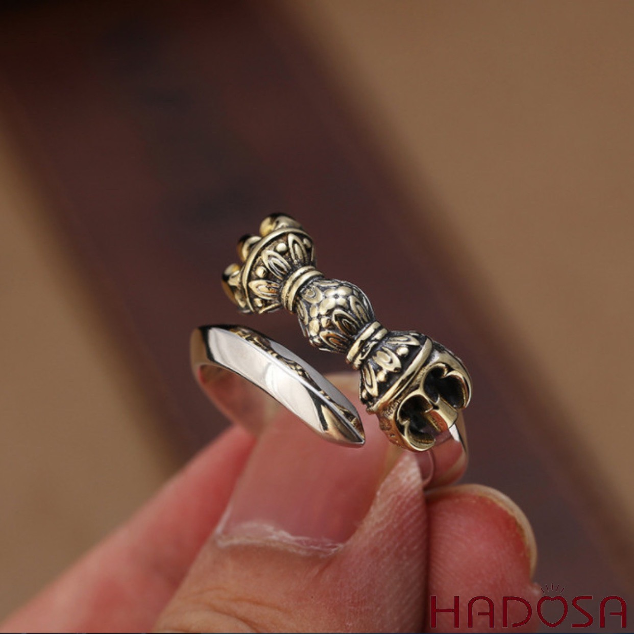 Nhẫn bạc nam bạc Thái