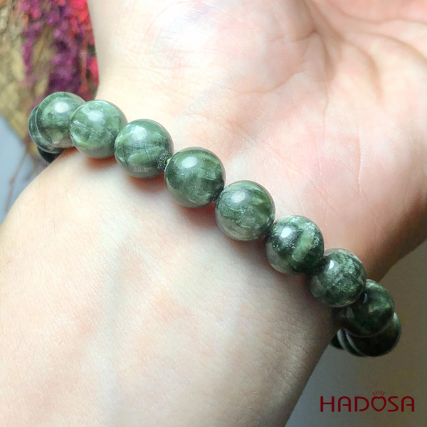 Vòng tay đá Mắt Rồng xanh 09mm 5A