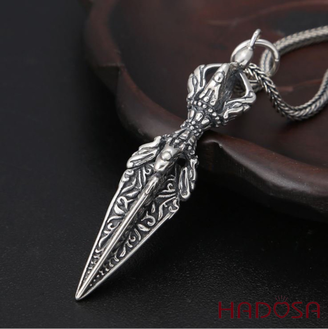 Mặt dây chuyền bạc Thái Dao Phổ Ba