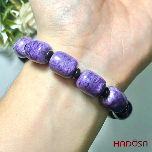 Vòng đá lu thống Mắt Rồng 11*13mm cao cấp chuẩn 5A