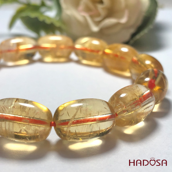 Vòng Thạch anh vàng lu thống 10x14mm 4A