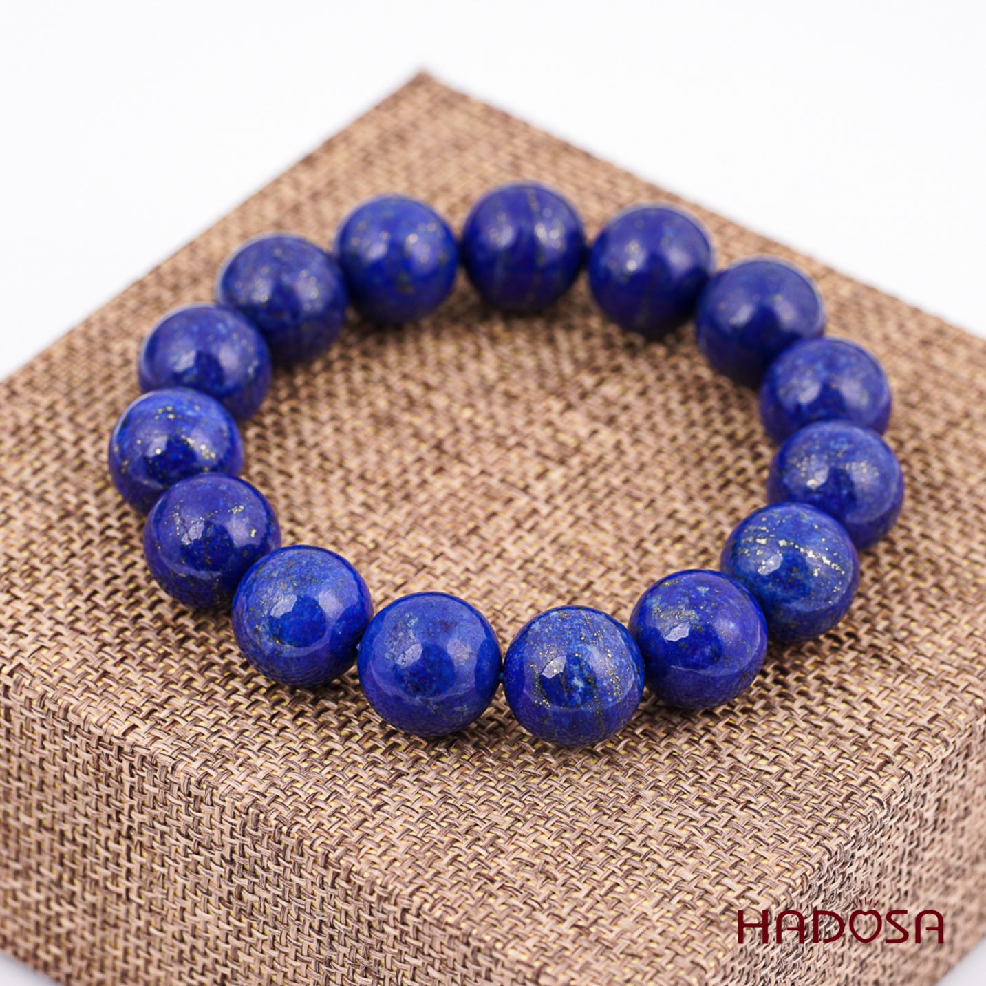 Vòng tay đá Lapis 12mm cao cấp chuẩn 6A