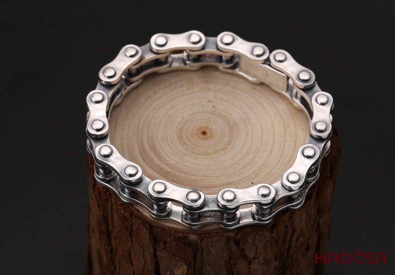 Lắc tay bạc dạng xích