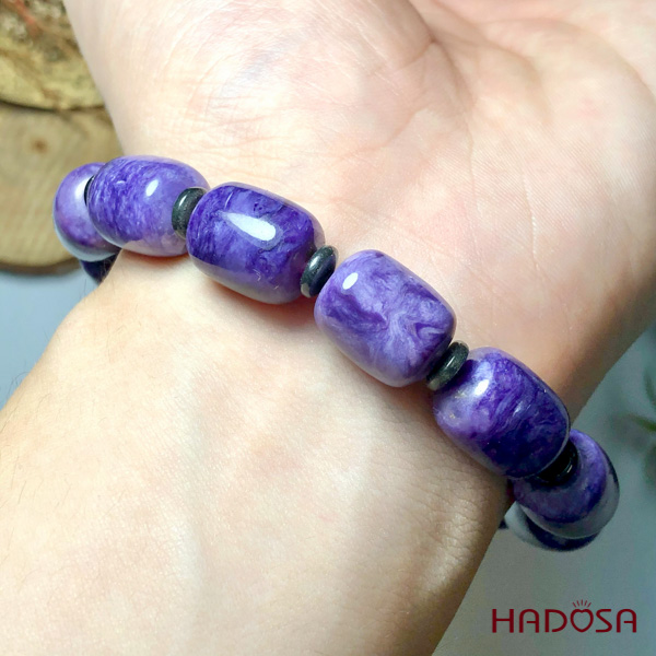 Vòng đá lu thống Mắt Rồng 11*13mm cao cấp chuẩn 5A