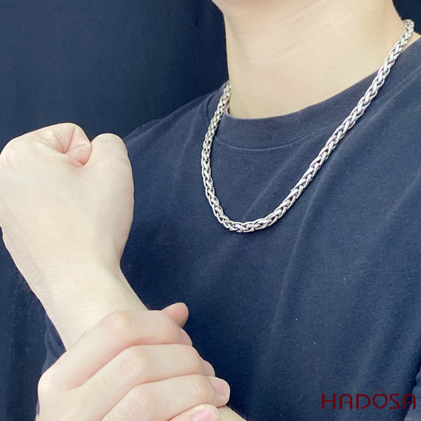 Vòng cổ nam chất bạc Thái