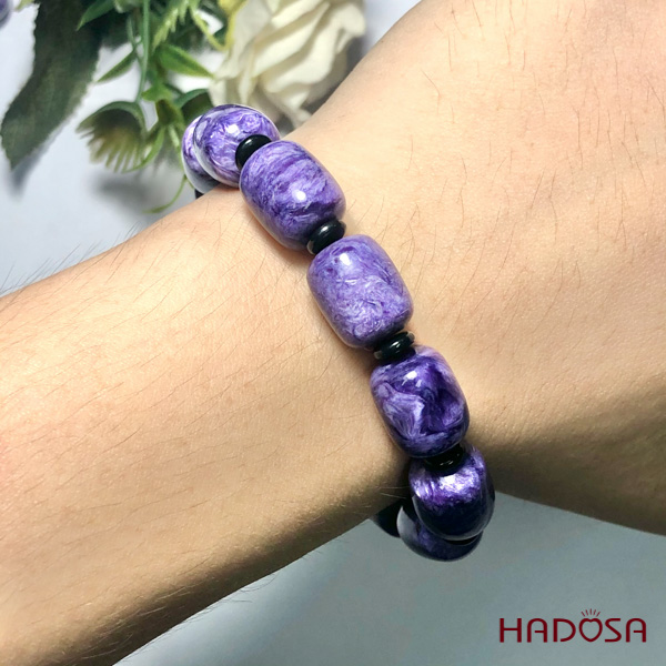 Vòng đá lu thống Mắt Rồng 11*13mm cao cấp chuẩn 5A