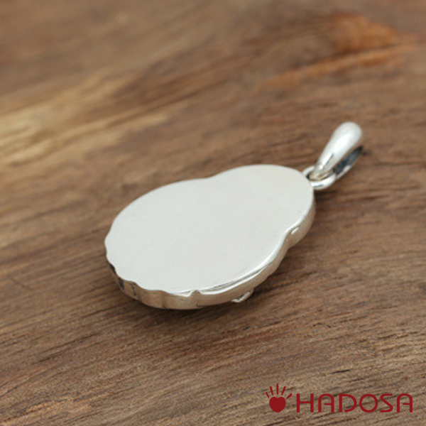 Mặt dây chuyền bạc nam Phật Di Lặc 32x20mm