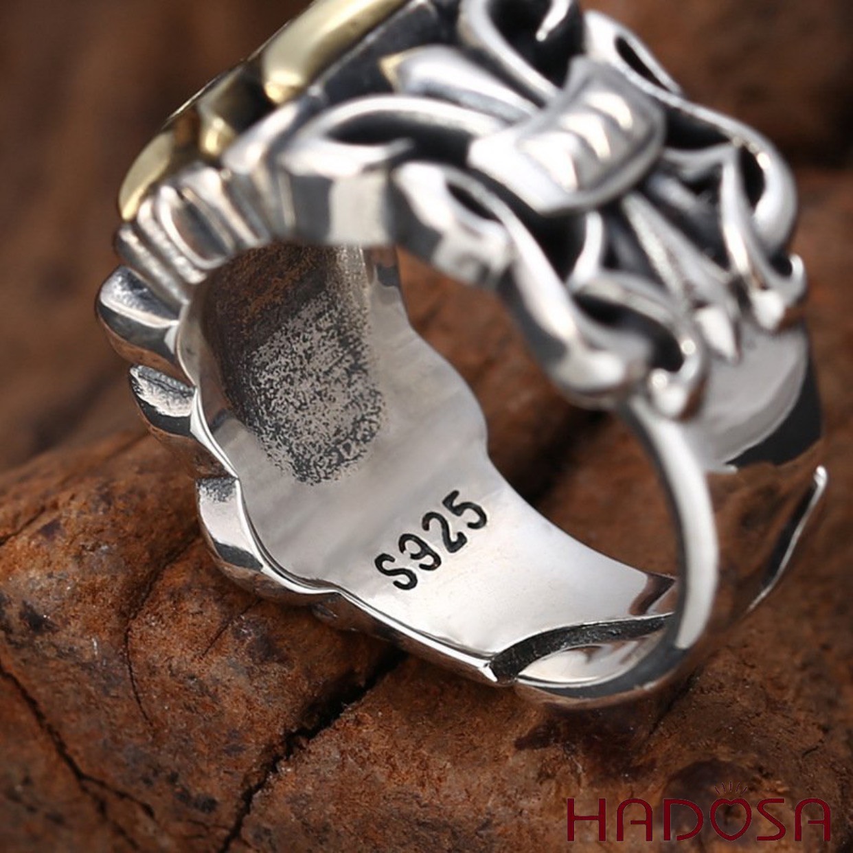 Nhẫn bạc Nam bạc Thái chorm heart