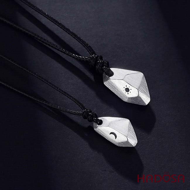 Mặt dây chuyền ước nguyện Mặt Trời - Mặt Trăng 24mm