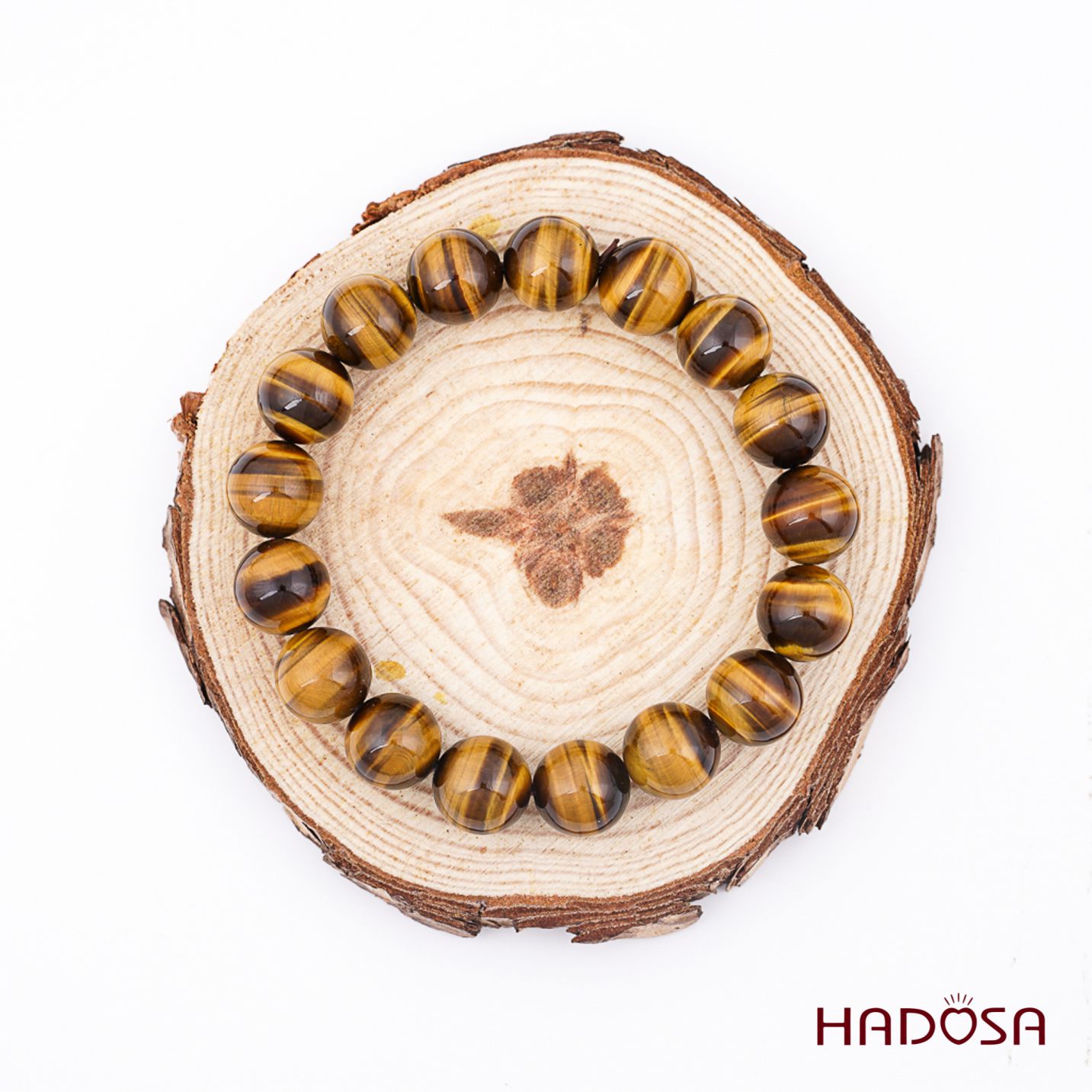 Vòng thạch anh Mắt Hổ vàng nâu 12mm đặc biệt cao cấp chuẩn 6A