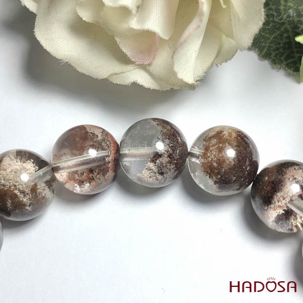 Thạch anh ưu linh nâu đỏ 10mm