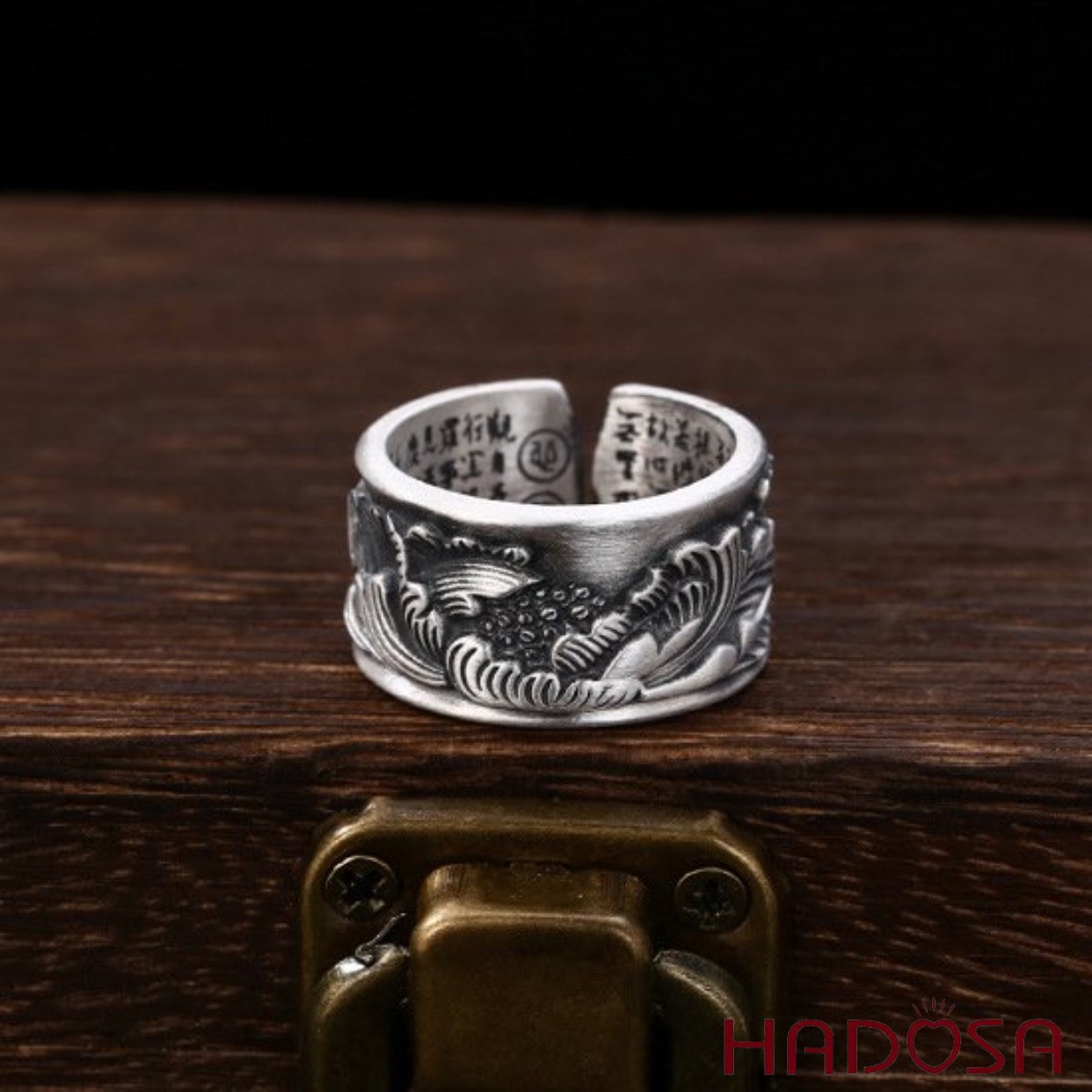 Nhẫn bạc Thái Hoa Mẫu Đơn