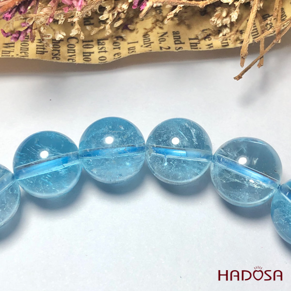 Topaz xanh 8mm 7A cao cấp