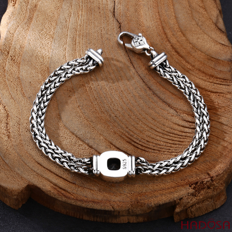 Lắc tay đôi bạc Thái