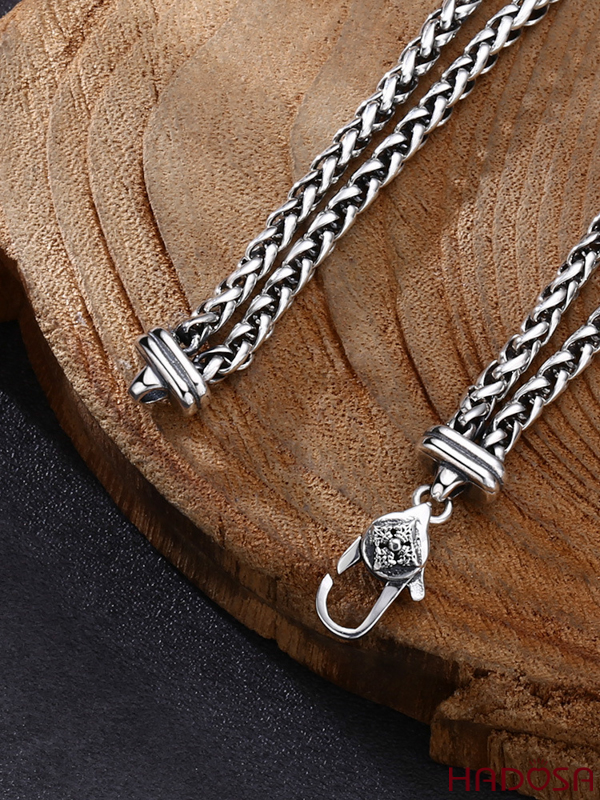 Lắc tay đôi bạc Thái