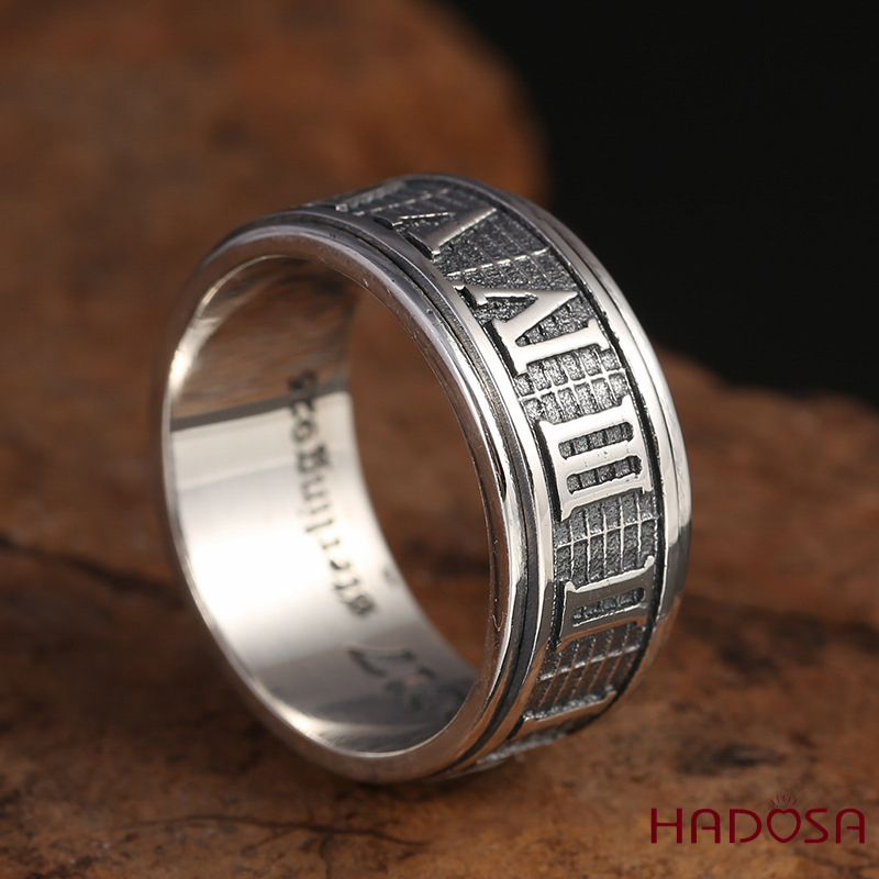 Nhẫn nam bạc Thái La Mã
