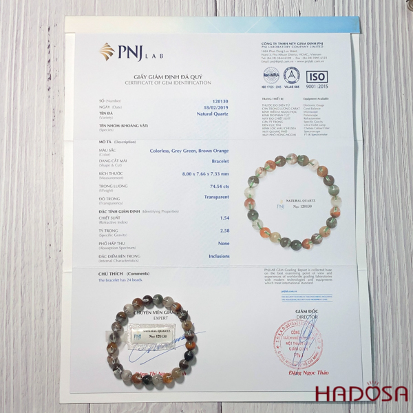 Thạch anh ưu linh hỗn hợp 8mm 4A