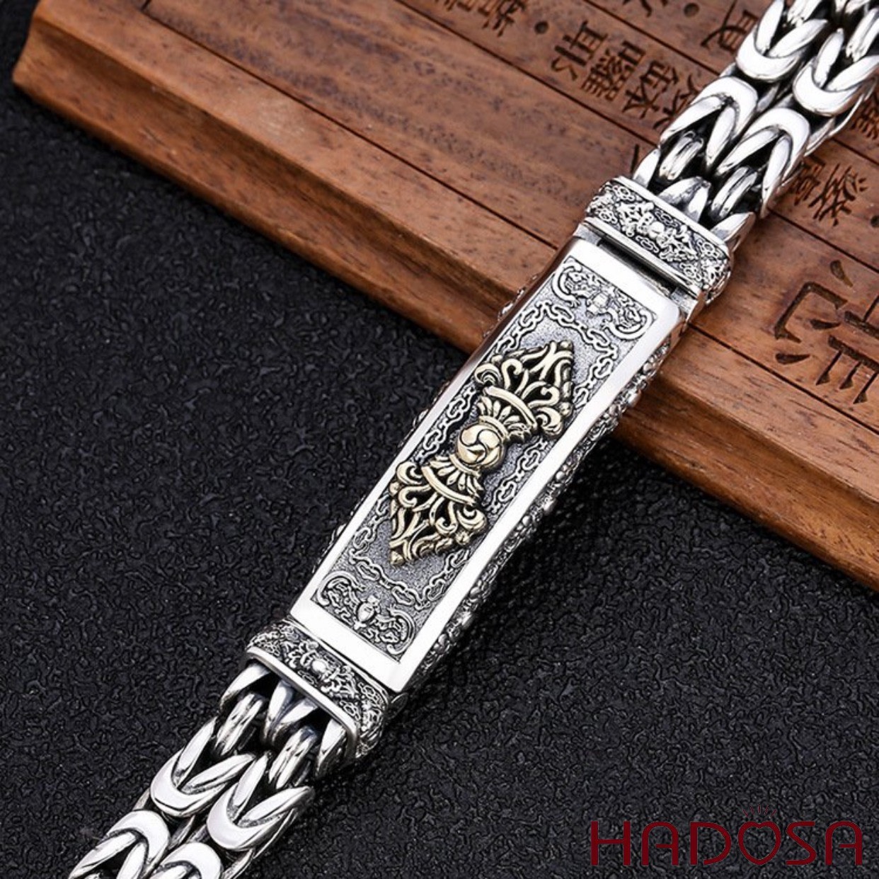 Lắc tay bạc nam chuỳ Kim Cang