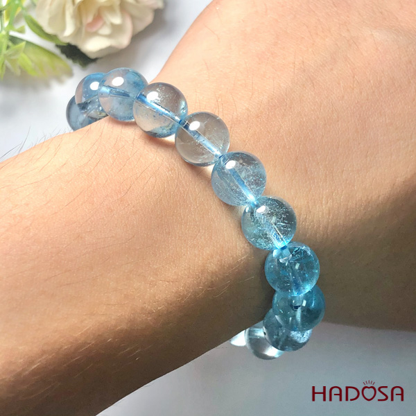 Topaz xanh 8mm 7A cao cấp