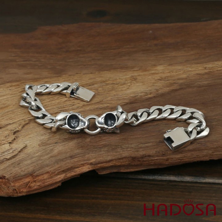 Lắc tay bạc nam đầu Cọp