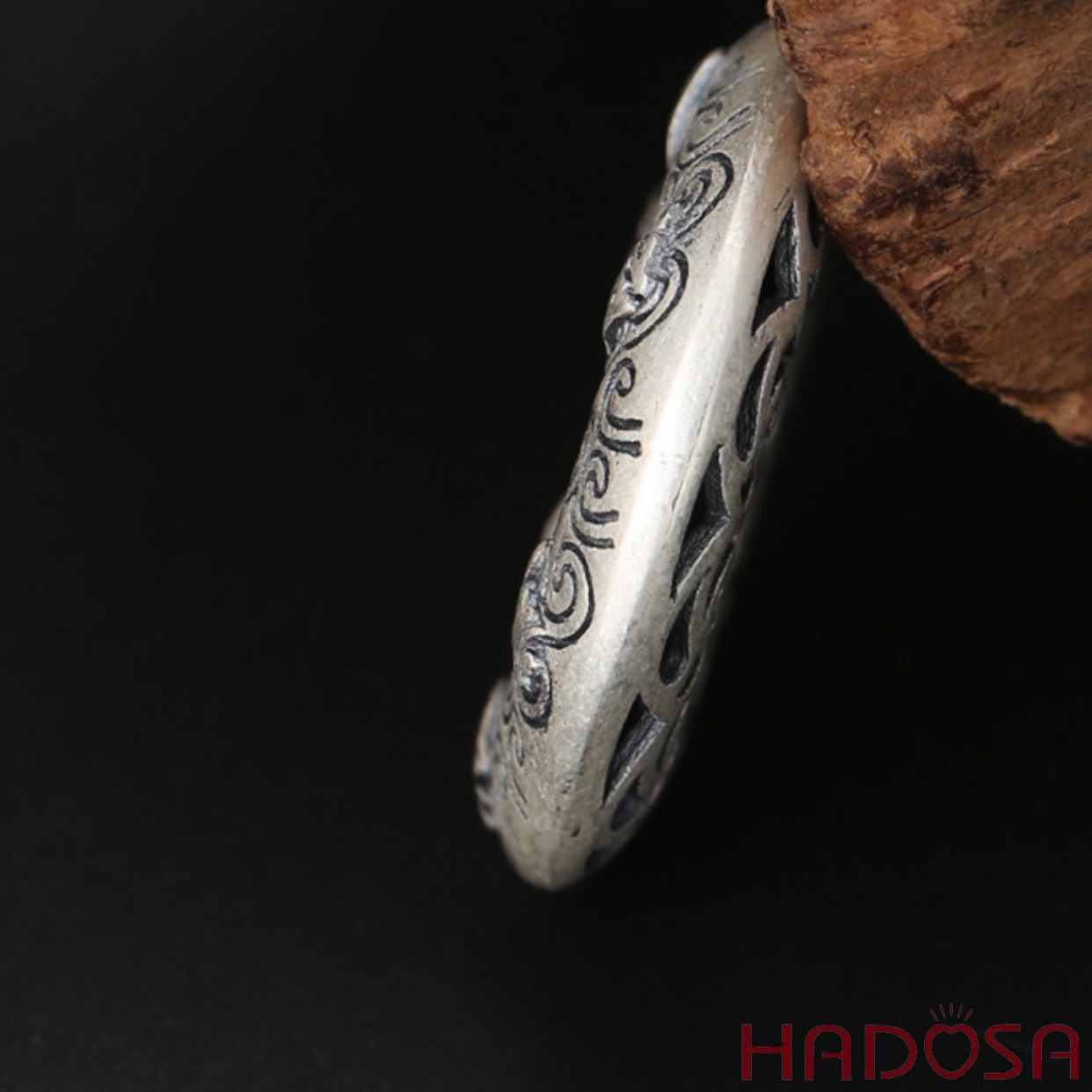 Mặt đồng điếu bạc  Thái đẹp 33*33mm