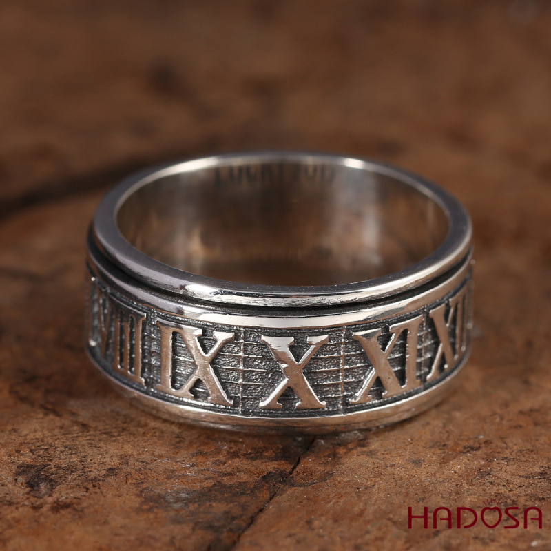 Nhẫn nam bạc Thái La Mã