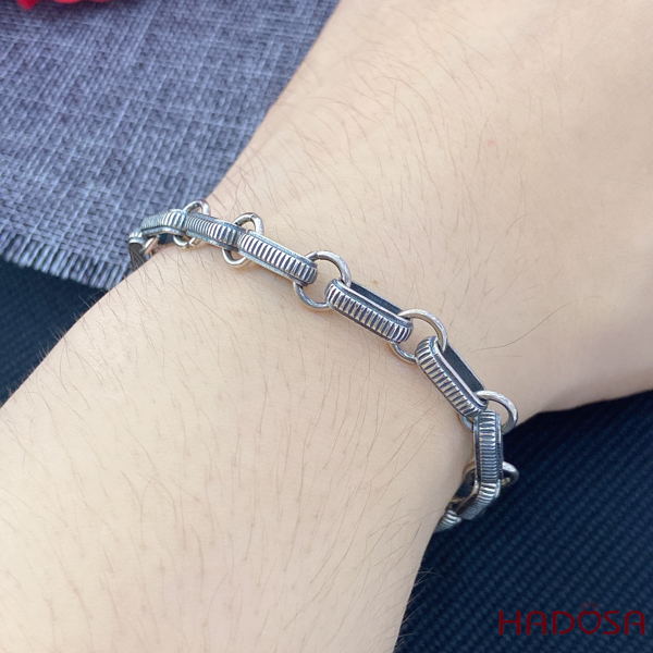 Lắc tay móc xích bạc