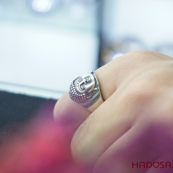 Nhẫn Phật A Di Đà bạc Thái