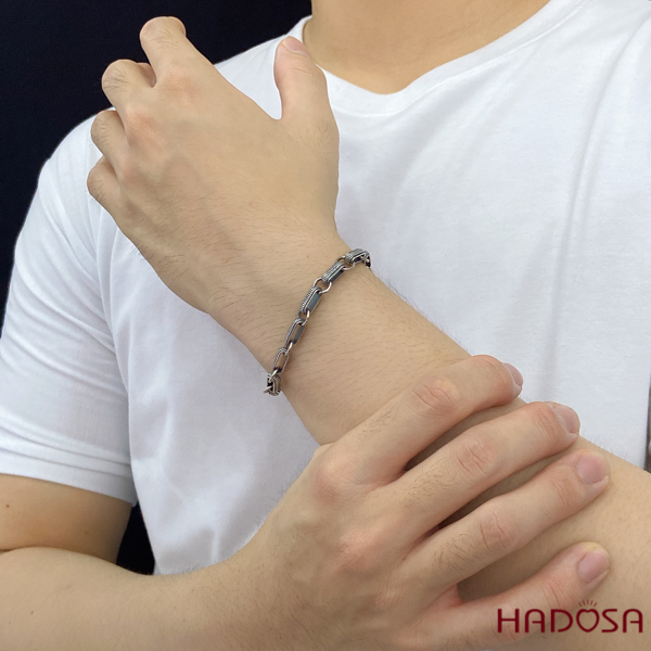 Lắc tay móc xích bạc