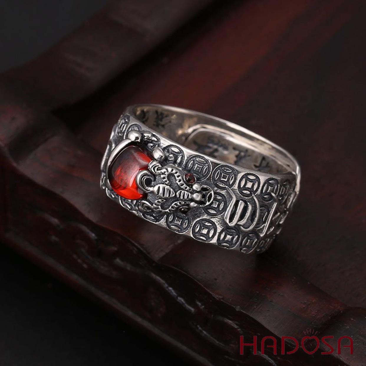 Nhẫn bạc tỳ hưu nam