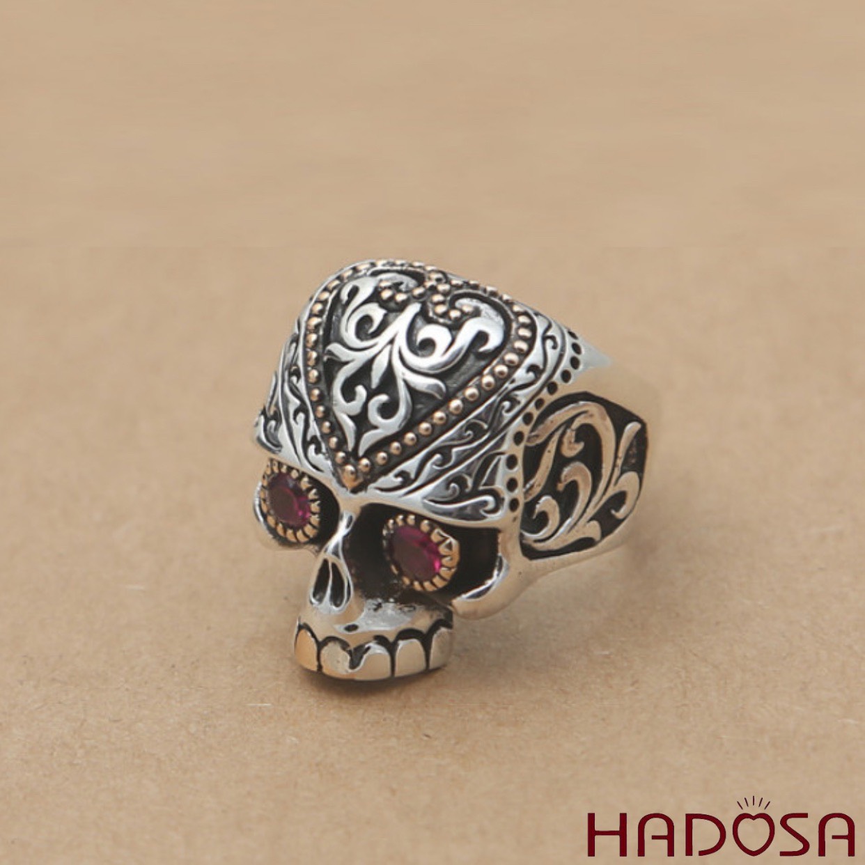 Nhẫn bạc đầu lâu bạc Thái