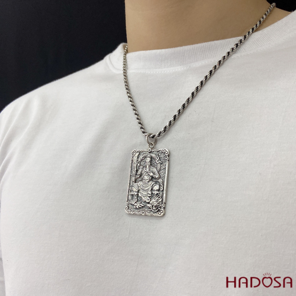 Mặt dây chuyền bạc Thái Quan Công