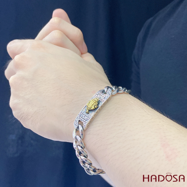 Vòng tay nam bằng bạc Tỳ Hưu