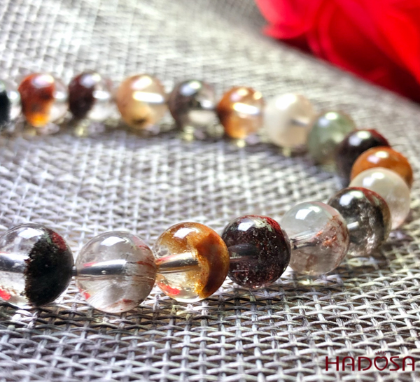 Thạch anh ưu linh hỗn hợp 8mm 4A