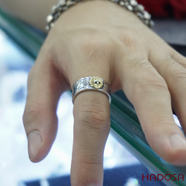 Nhẫn nam đẹp bạc