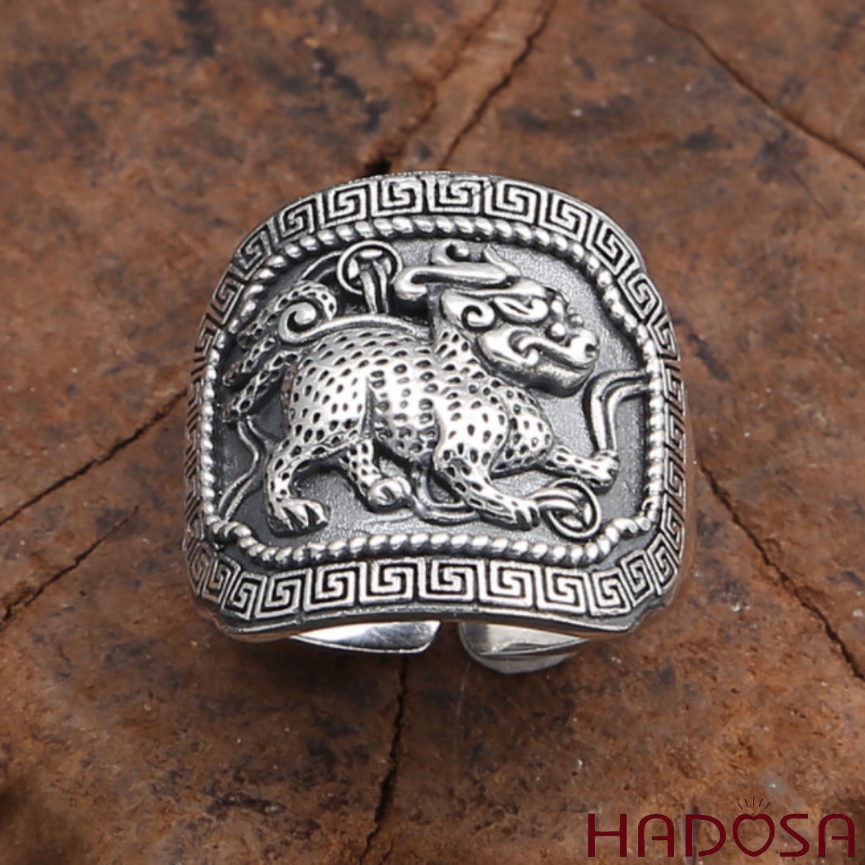 Nhẫn bạc thái nam Kỳ Lân